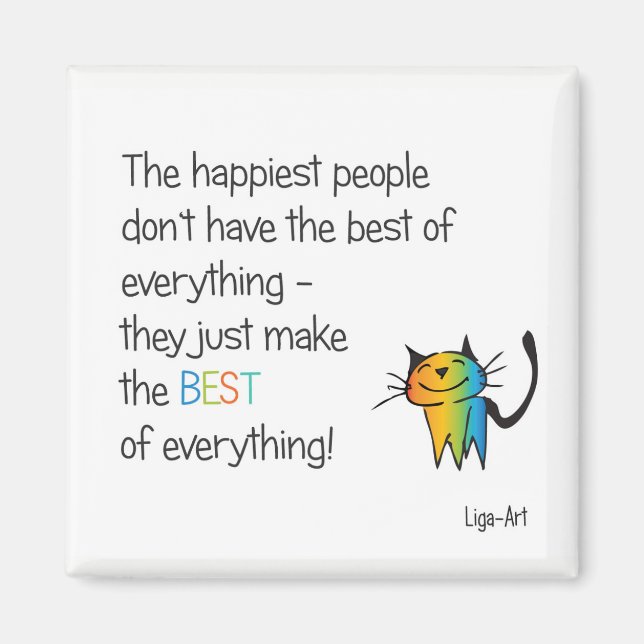 Imán HAppy cat (Frente)