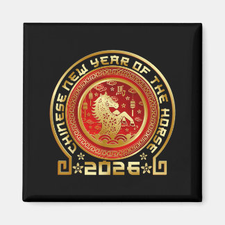 Imán Happy Chinese Lunar New Year 2026 Zodiac Year Of T