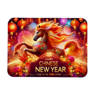 Imán Happy Chinese New Year (Year of the Fire Horse)