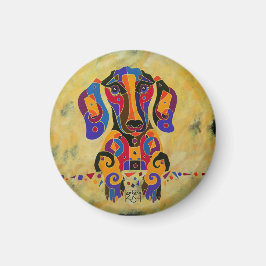 Imán Happy Dachshund Magnet