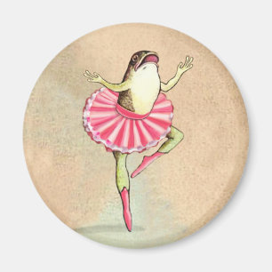 Imán Happy Dancing Ballerina Frog Magnet