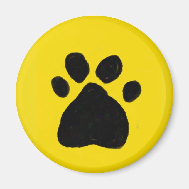 Imán Happy Dog Paw (Frente)