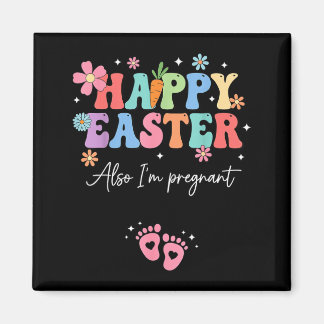 Imán Happy Easter Pregnancy Announcement New Mom