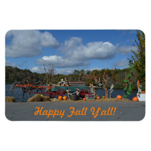 Imán Happy Fall Y'all Otoño Display By Water