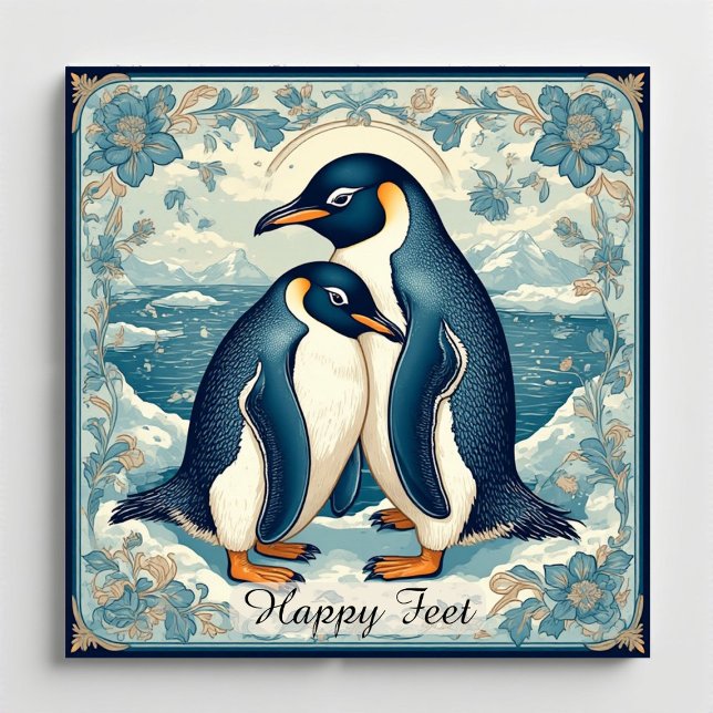 Imán Happy Feet Penguin Ice Bird Couple Snow Glacier (Happy Feet Penguin Ice Bird Couple Snow Glacier Magnet)