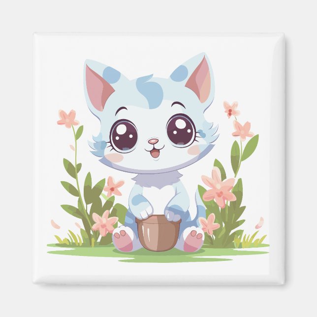 Imán Happy Gardener Cat (Frente)