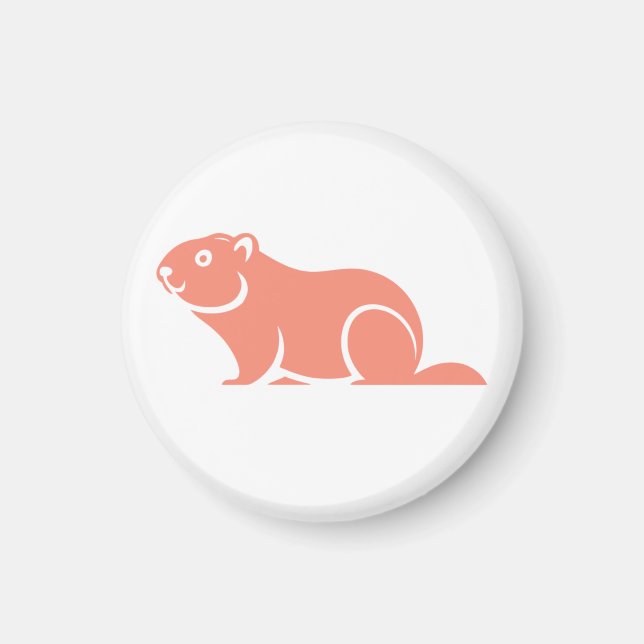 Imán Happy Groundhog Day (Frente)
