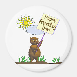 Imán Happy Groundhog Day Groundhog