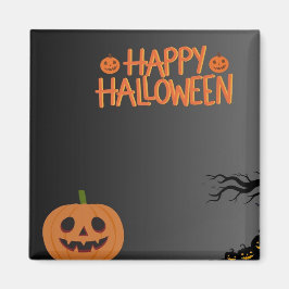 Imán Happy Halloween Black Magnet