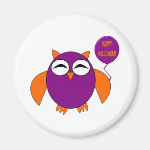 Imán Happy Halloween Fiesta Owl Magnet