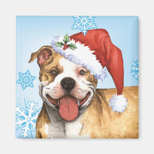 Imán Happy Howliday Pit Bull Terrier