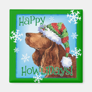 Imán Happy Howlidays Field Spaniel Magnet