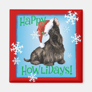 Imán Happy Howlidays Scottish Terrier