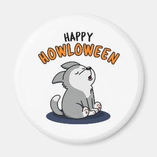 Imán Happy Howlowine Funny Dog Pun