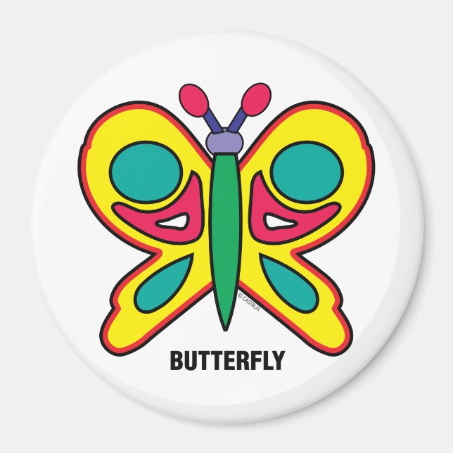 Imán Happy Kids Butterfly Magnet (Frente)