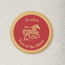 Imán Happy Lunar New Year of the Horse Lucky Clouds