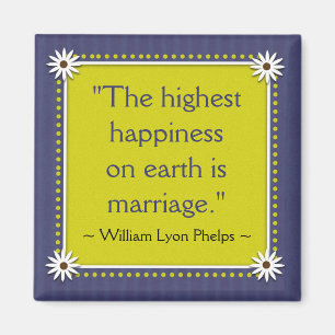 Imán Happy Marriot Quotes Magnet