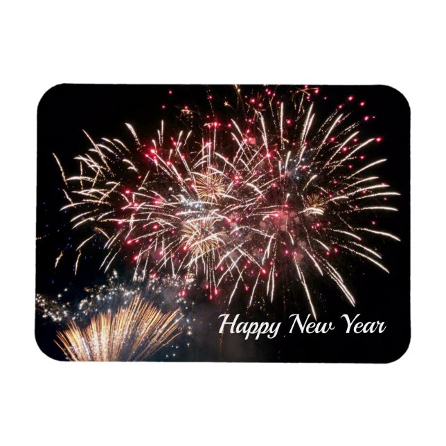 Imán Happy New Year Flexible Photo Magnet (Horizontal)