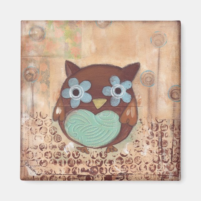 Imán Happy Owl Magnet (Frente)