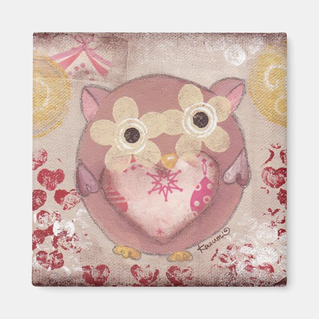 Imán Happy Owl Magnet (Frente)