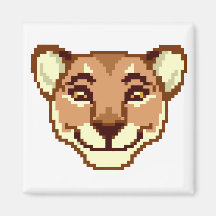 Happy Personalizado Lioness emoticon Magnet