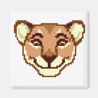 Imán Happy Personalizado Lioness emoticon Magnet