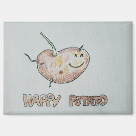Imán Happy Potato Rectangle Magnet