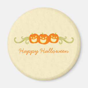 Imán Happy Pumpkin Swirls Halloween Magnet