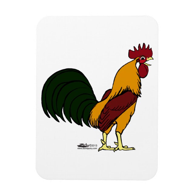 Imán Happy Rooster (Vertical)