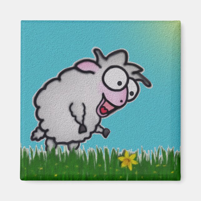 Imán Happy Sheep Magnet (Frente)