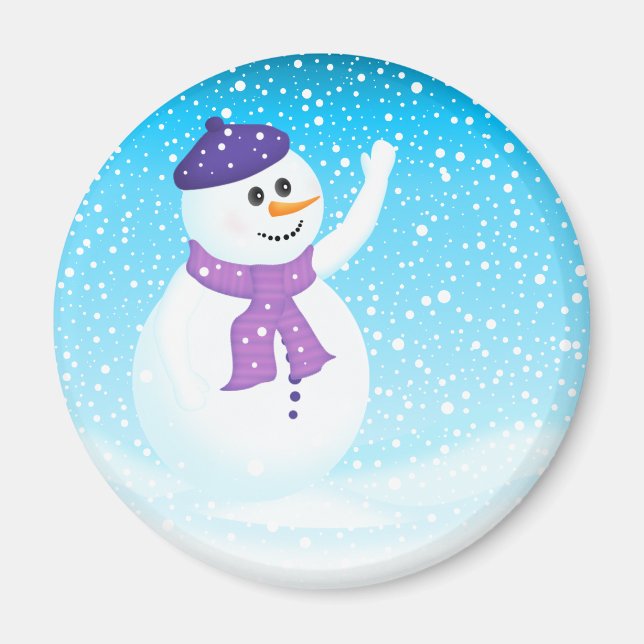 Imán Happy Snowman Magnet (Frente)