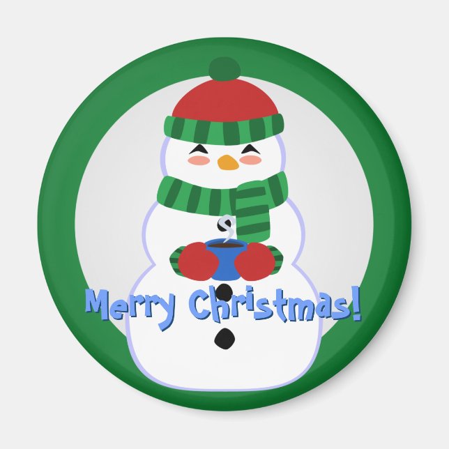Imán Happy Snowman Magnet (Frente)