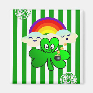 Imán Happy St. Patrick's Day Magnets Shamrock