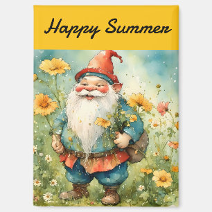 Imán Happy Summer Gnome Magnet