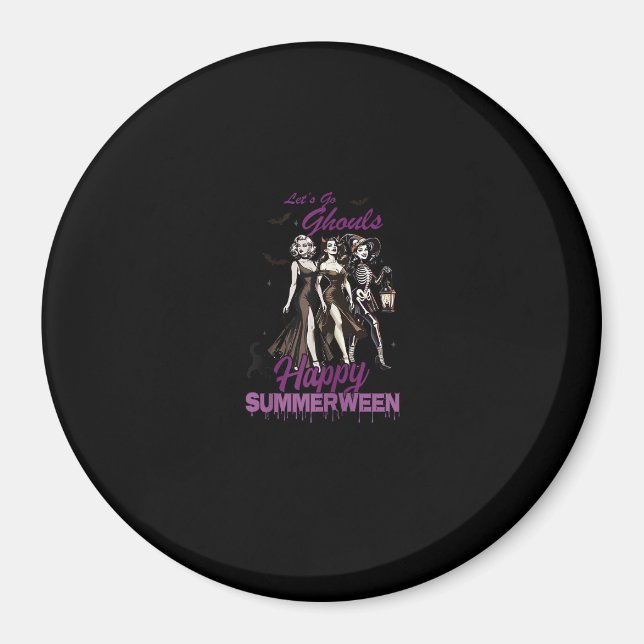Imán Happy Summerween Ghoul Chica Squad (Frente)