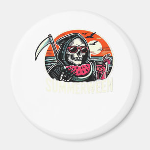 Imán Happy Summerween Grim Reaper Watermelon Summer Hal