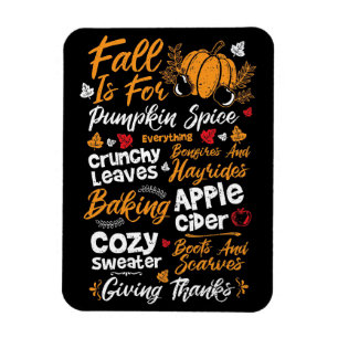 Imán Happy Thanksgiving Fall Is For Pumpkin Spice
