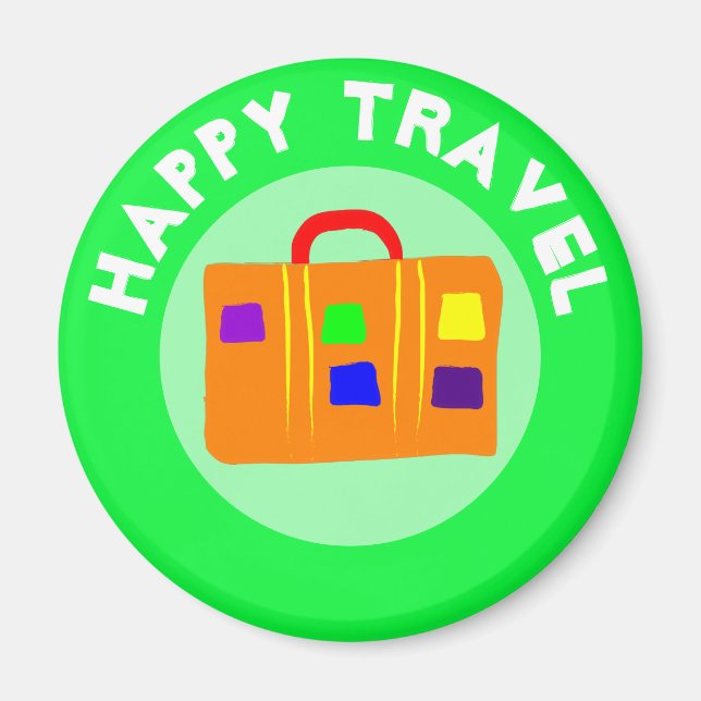 IMÁN HAPPY TRAVEL (Frente)