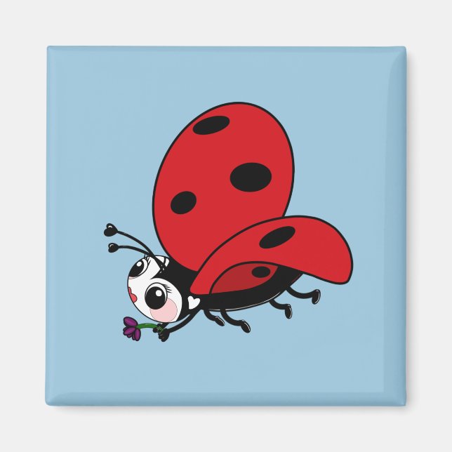 Imán Happy Wings Ladybug (Frente)