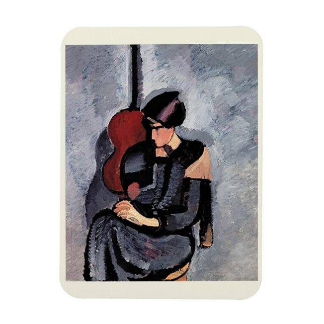Imán Harald Giersing - Dame foran en guitarra (Vertical)