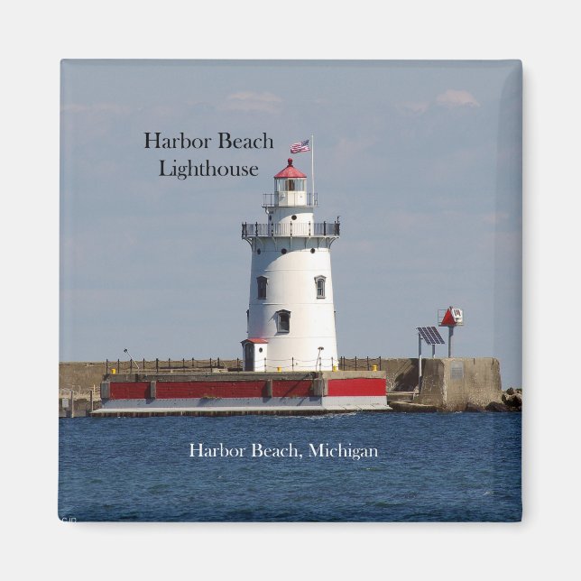 imán Harbour Beach Lighthouse (Frente)