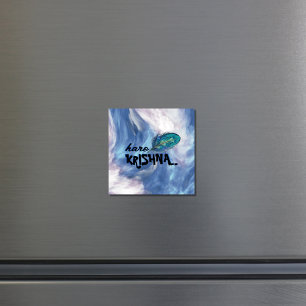 Imán "Hare Krishna" Peacock Feather Hindu