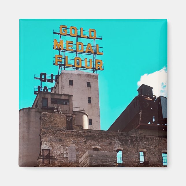 Imán harina de medalla de oro (Frente)