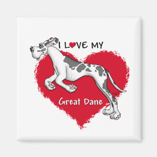 Imán Harlequin great dane UC del amor