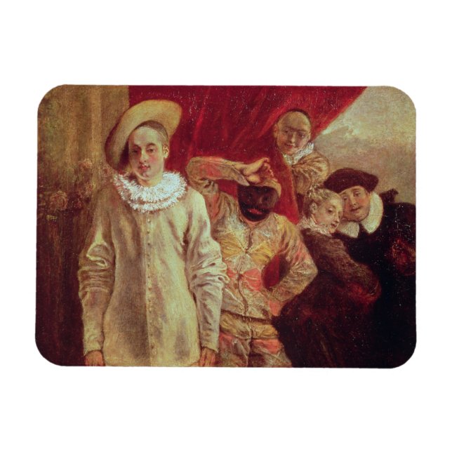 Imán Harlequin, Pierrot y Scapin, Actores del Com (Horizontal)