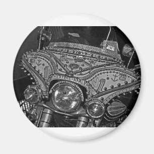 Imán Harley diamante de imitación en el bw