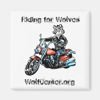 Imán Harley Wolf Square Magnet