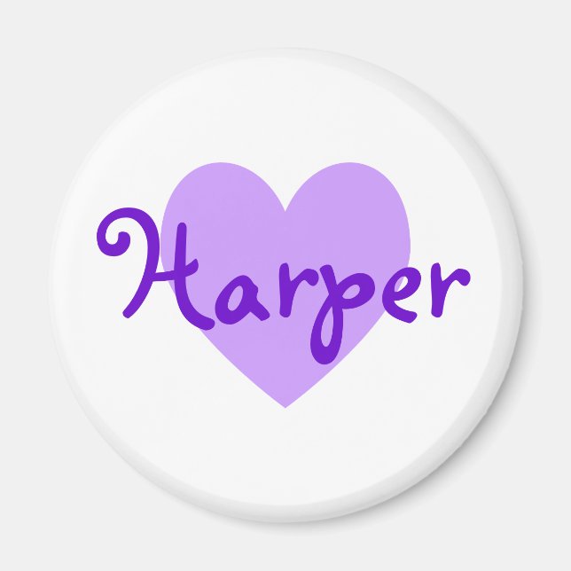 Imán Harper en morado (Frente)