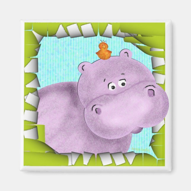 Imán Harriet The Hippo (Frente)