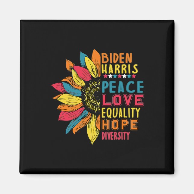 Imán Harris 2020 Peace Love Equality Hope Diversity 1 (Frente)